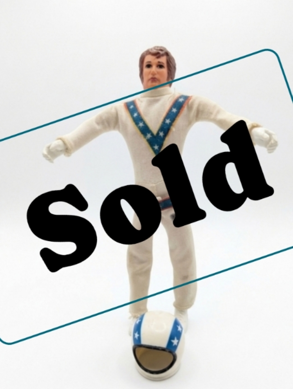 Vintage 70s Ideal Evel Knievel Stunt Action Figure